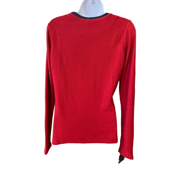 Climateright by Cuddl Duds Women's PJ Set Red Long Sleeve Shirt & Plaid Pants S - Picture 3 of 6